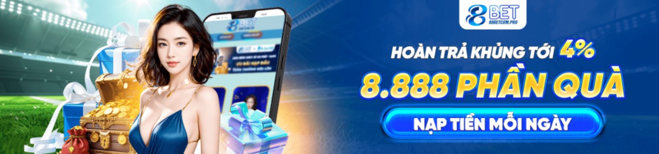 Banner chính thức Bet88.com với khuyến mãi đăng nhập tặng 188K